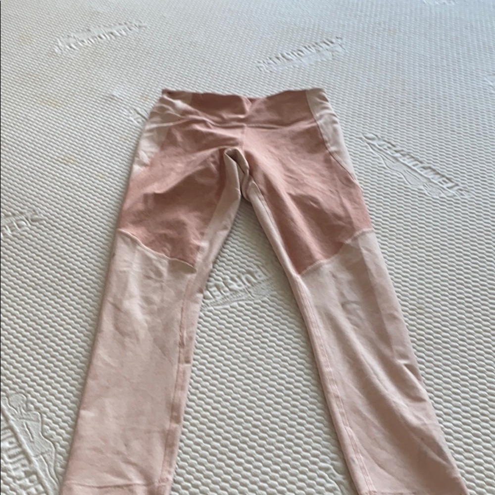 Outdoor Voices Pink Two Tone Leggings